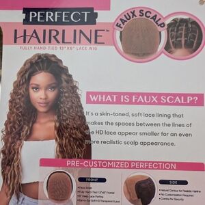 Wig lace front wig long color Havana brown 🤎